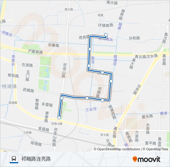 公交1223路的线路图