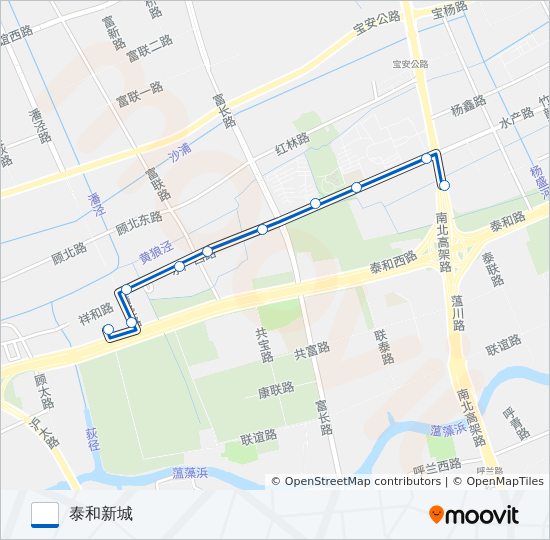 公交1602路的线路图