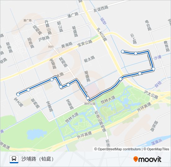 公交1604路的线路图