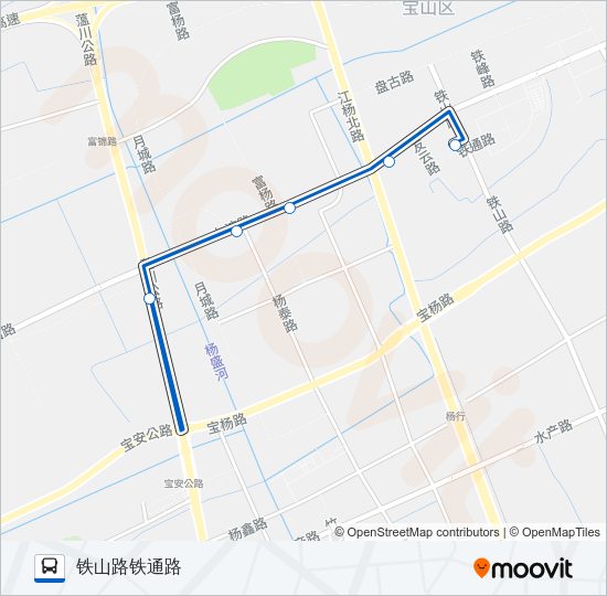 公交宝山28路的线路图