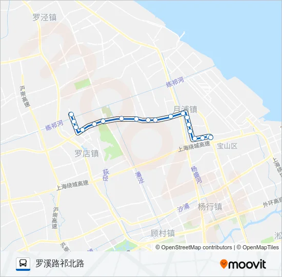 宝山35路 Bus Line Map
