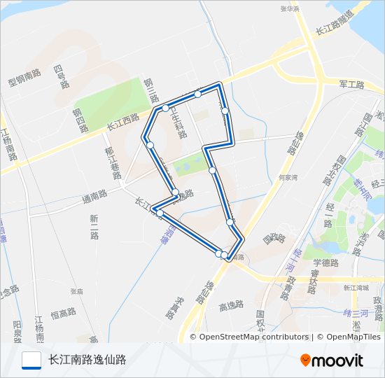 公交宝山36路的线路图