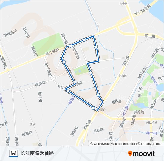 宝山36路 Bus Line Map