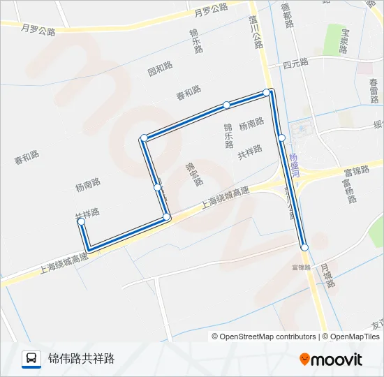 宝山92路 Bus Line Map