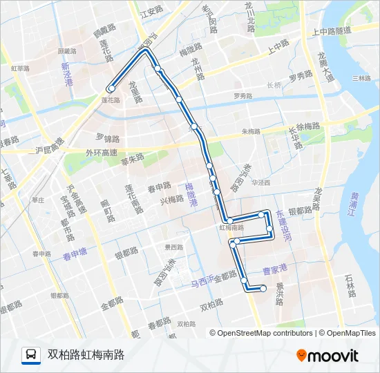 闵行22路 Bus Line Map