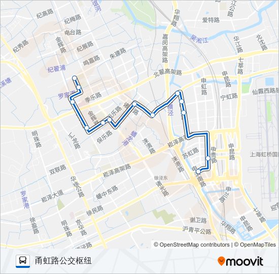 闵行28路 Bus Line Map