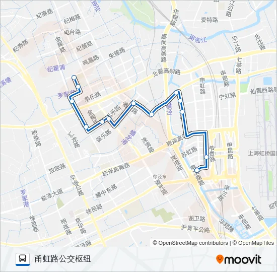 闵行28路 Bus Line Map