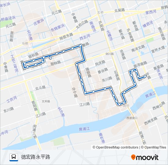 闵行29路 Bus Line Map