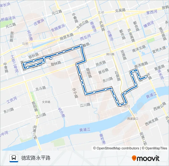 公交闵行29路的线路图