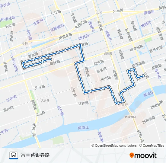 公交闵行29路的线路图