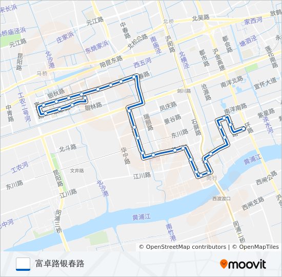 公交闵行29路的线路图