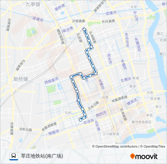 闵行30路 Bus Line Map