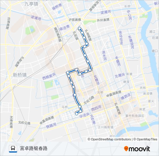 闵行30路 Bus Line Map