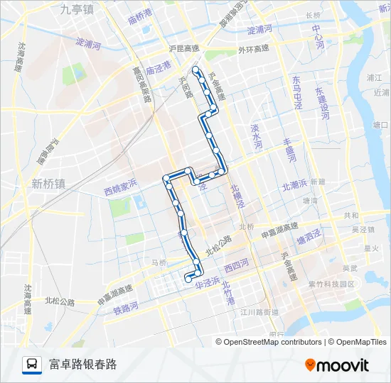 闵行30路 Bus Line Map