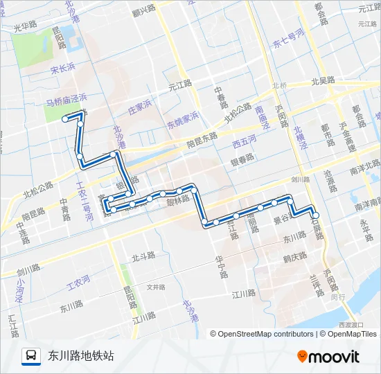 公交闵行35路的线路图