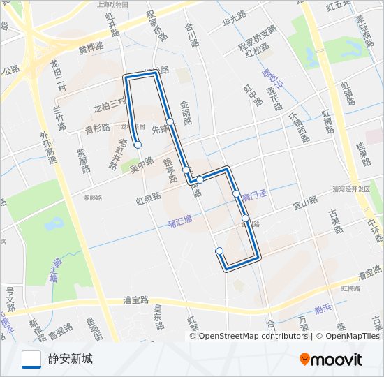 公交闵行36路的线路图