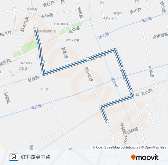 公交闵行36路的线路图