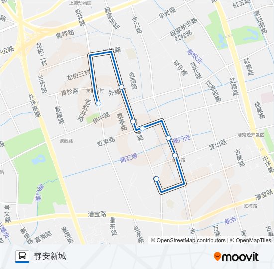 公交闵行36路的线路图