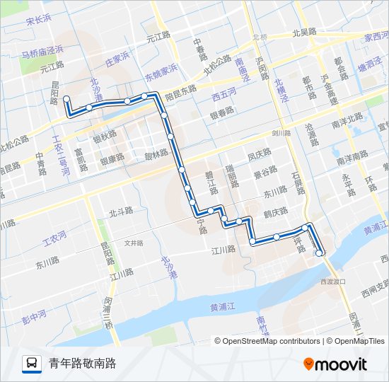 闵行40路 Bus Line Map