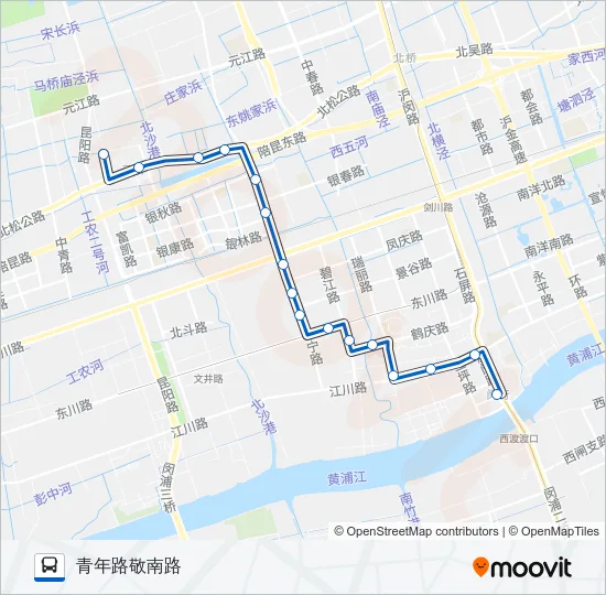 公交闵行40路的线路图