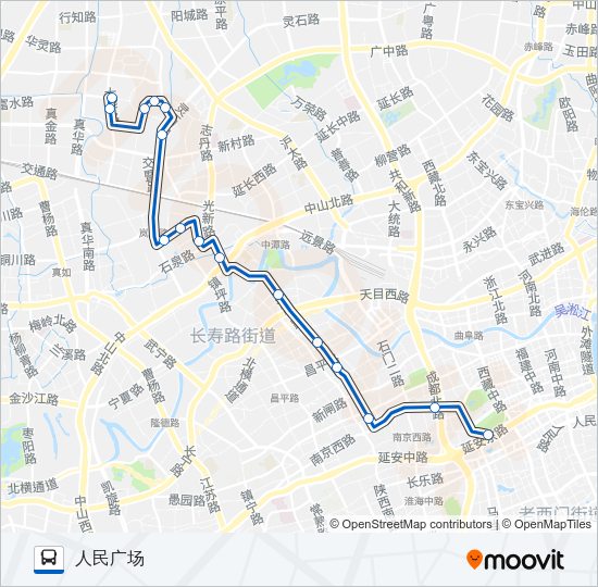 公交112区间路的线路图