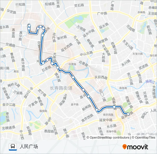 公交112区间路的线路图