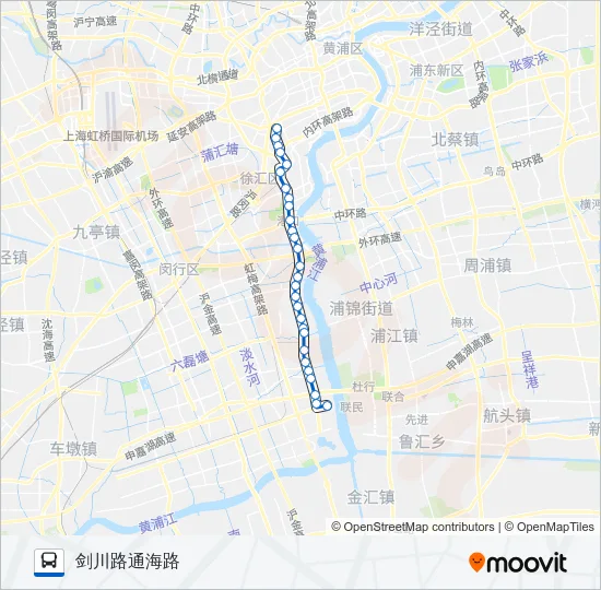 公交178大站车路的线路图