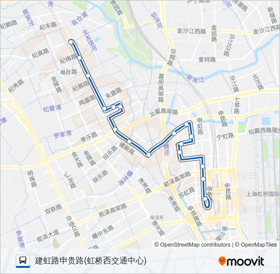 公交189区间路的线路图