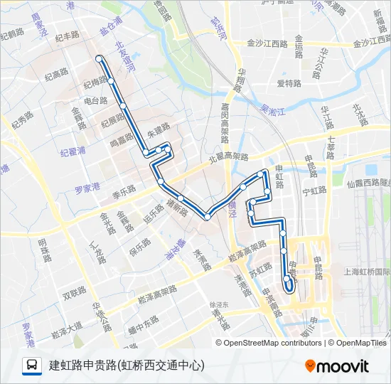公交189区间路的线路图