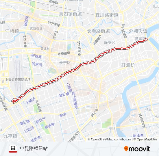 71路中运量 Bus Line Map