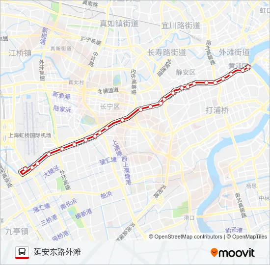 71路中运量 Bus Line Map