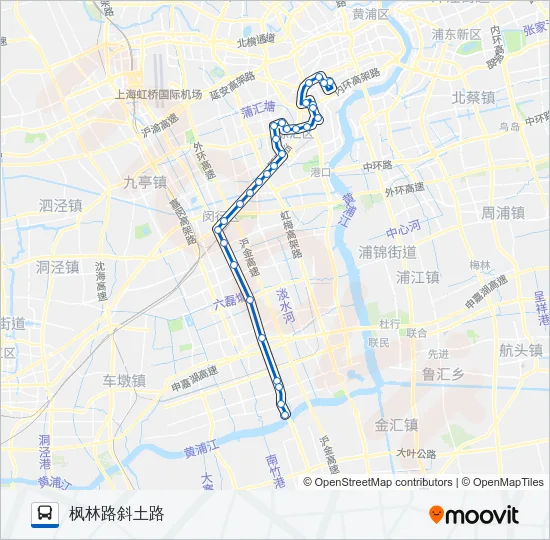 徐闵夜宵专线 Bus Line Map