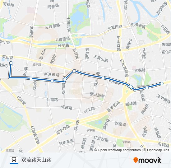 公交1250(71路支线1)路的线路图