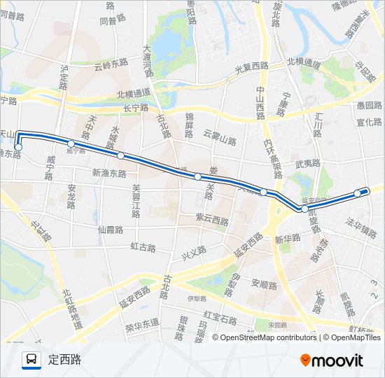 公交1250(71路支线1)路的线路图