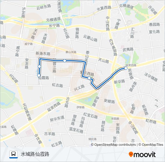 公交1251(71路支线2)路的线路图