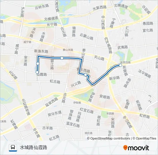 公交1251(71路支线2)路的线路图
