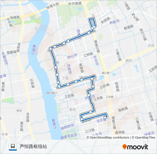 浦江4路 Bus Line Map