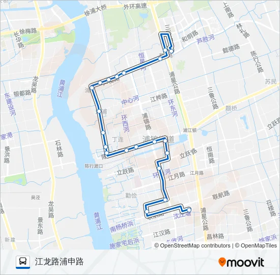 浦江4路 Bus Line Map
