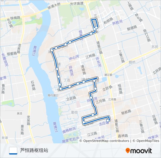 浦江4路 bus Line Map
