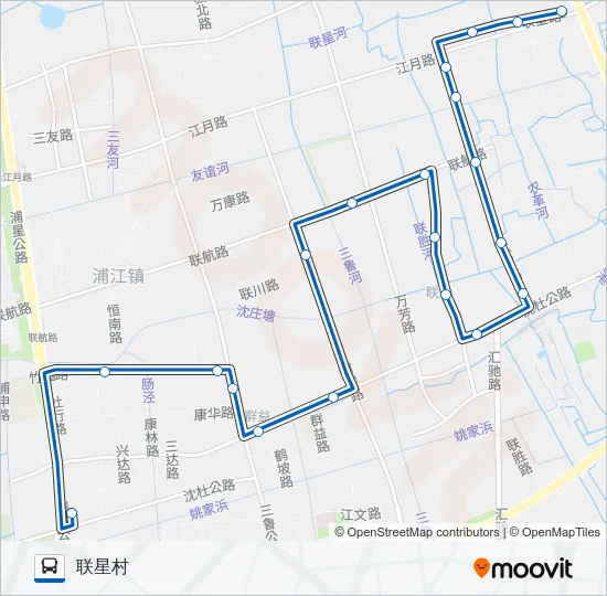 浦江8路 Bus Line Map