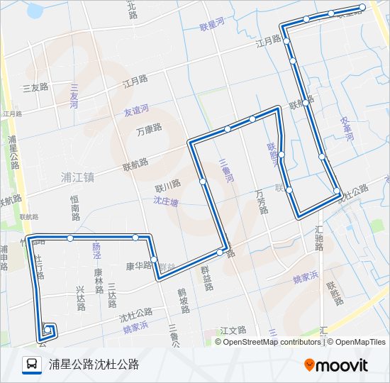 浦江8路 Bus Line Map