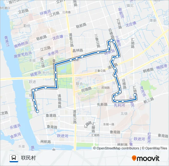 浦江9路 Bus Line Map