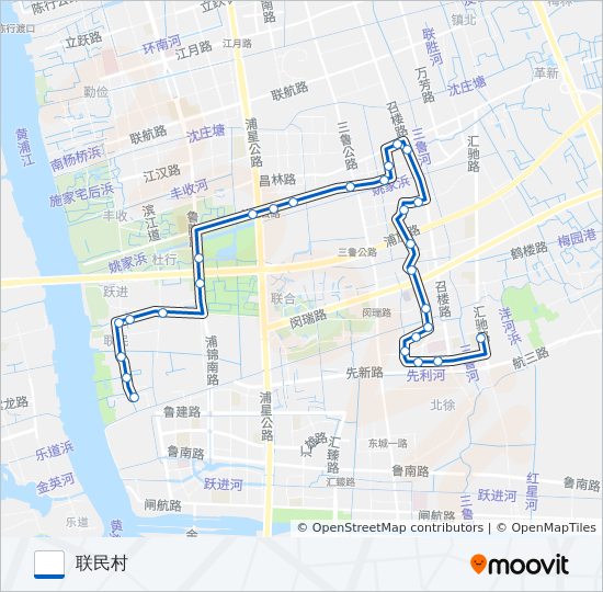 浦江9路 bus Line Map