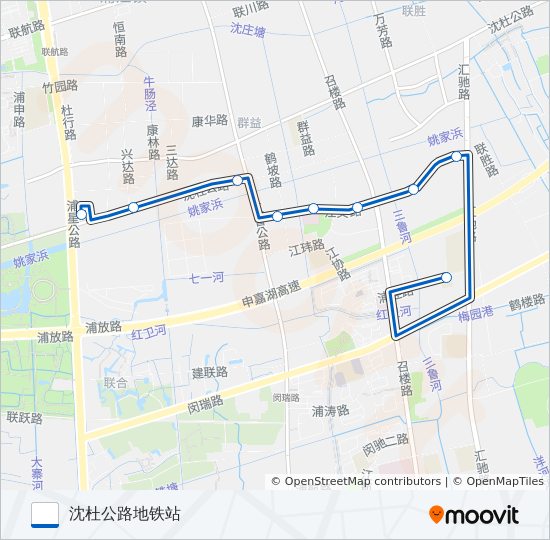 浦江15路 bus Line Map