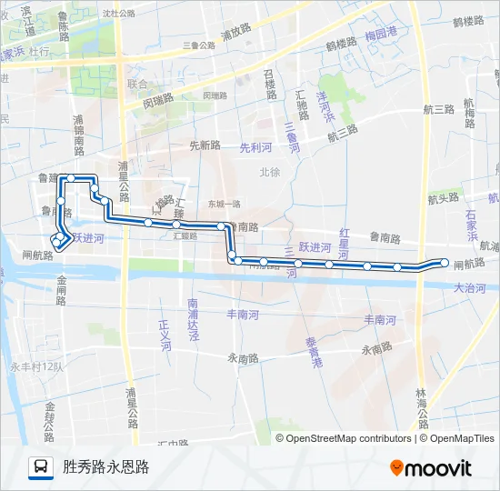 浦江19路 Bus Line Map