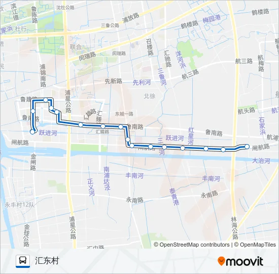 浦江19路 Bus Line Map