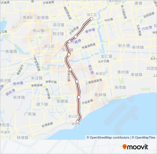 金山铁路 Train Line Map