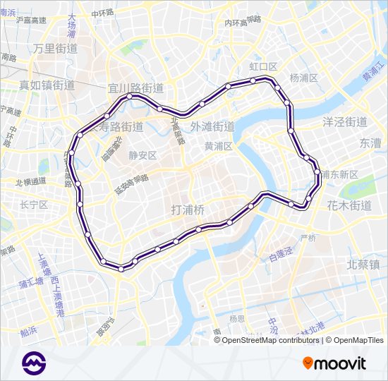 地铁4号 LINE 4路的线路图