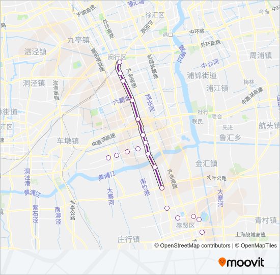 地铁5号 LINE 5路的线路图
