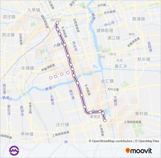 5号线 LINE 5 metro Line Map